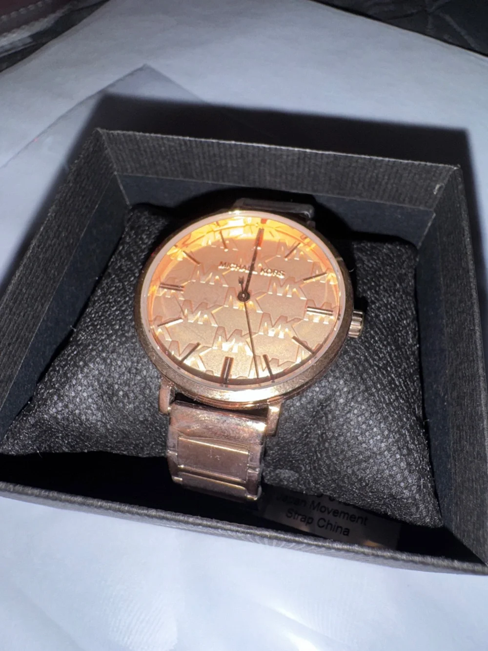 Michael Kors Addyson Rose Gold Logo Watch MK4713✨